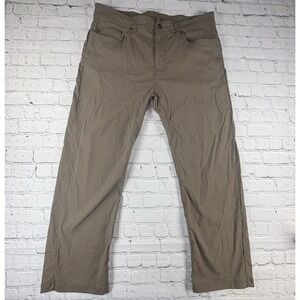 Prana Brown Brion Pants Casual Hiking Stretch Outdoor‎ Mens 36x30